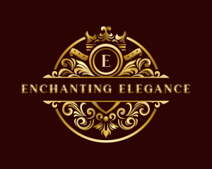 Elegant Ornament Crown logo design