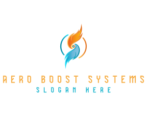 Heating Technology System logo design