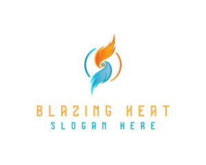 Heating Technology System logo design