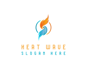 Heating Technology System logo design