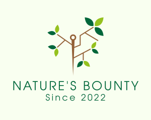 Nature Leaf Needle logo design