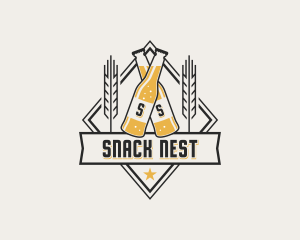 Beer Bottle Brewery logo design