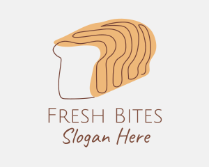 Bread Loaf Line Art logo