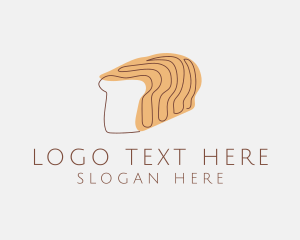 Bread Loaf Line Art logo