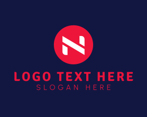 Startup Modern Business Letter N logo design