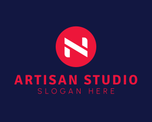 Startup Modern Business Letter N logo design