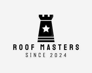 Chess Rook Castle logo design