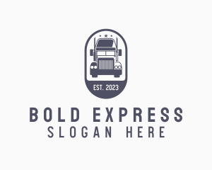 Express Cargo Truck logo design