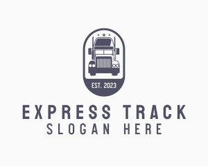 Express Cargo Truck logo design