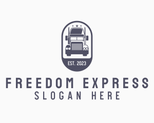 Express Cargo Truck logo design