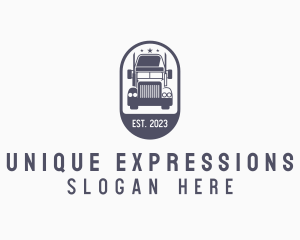 Express Cargo Truck logo design