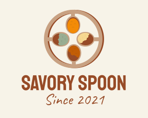 Powder Spice Spoon logo design