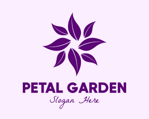 Purple Leaves Spa  logo design