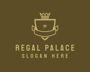 Regal Crown Shield  logo design