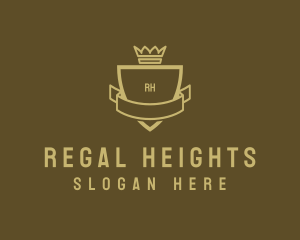 Regal Crown Shield  logo design