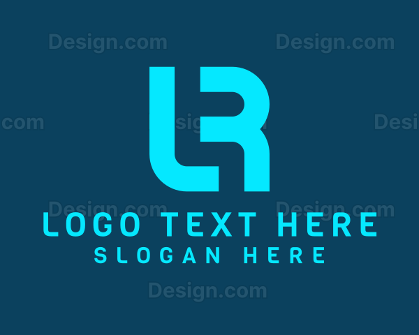 Generic Letter LR Monogram Logo