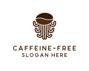 Coffee Caffeine Tentacles logo design