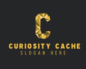 Golden Luxury Letter C logo design