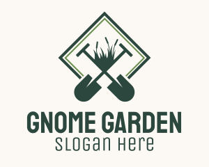 Shovel Grass Gardening logo design