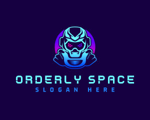 Space Robot Astronaut logo design