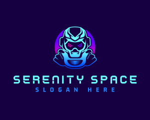 Space Robot Astronaut logo design