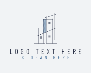 Industrial Construction Building logo