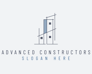 Industrial Construction Building logo design