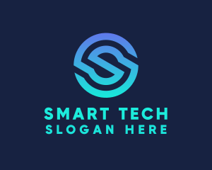 Digital Tech Letter S Business logo design