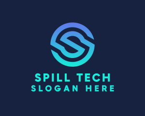 Digital Tech Letter S Business logo design