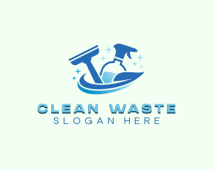 Natural Cleaning Disinfection logo design