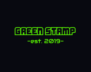 Green Game Screen logo design