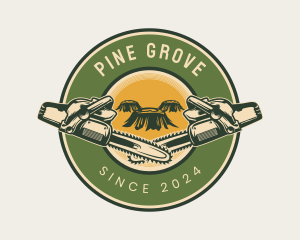 Pine Tree Logging  logo