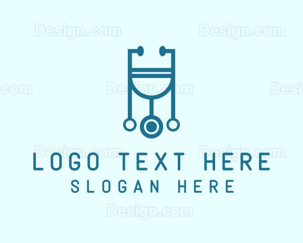 Physician Medical Stethoscope Logo