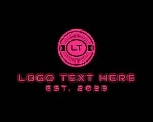 Neon Futuristic Business logo