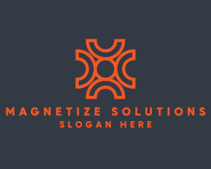 Modern Magnet Sphere logo design