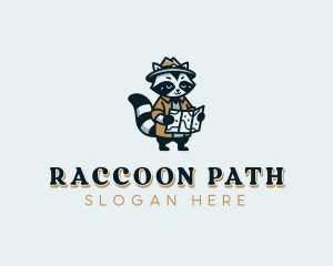 Raccoon Camping Ranger logo design