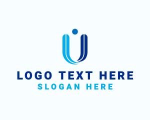 Consulting Company Letter U logo design