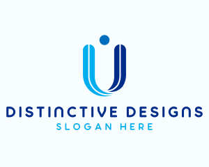 Consulting Company Letter U logo design