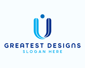 Consulting Company Letter U logo design