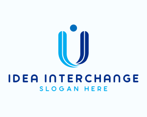 Consulting Company Letter U logo design