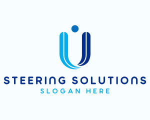 Consulting Company Letter U logo design