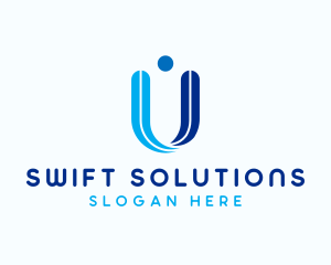 Consulting Company Letter U logo design