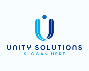 Consulting Company Letter U logo design