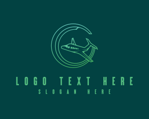 Airplane Tourism Travel logo