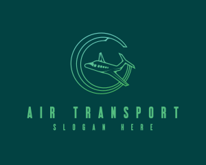 Airplane Tourism Travel logo design