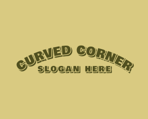 Curve Retro Business logo design