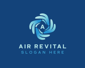 Cooling Air Conditioning logo design