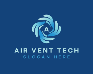 Cooling Air Conditioning logo design