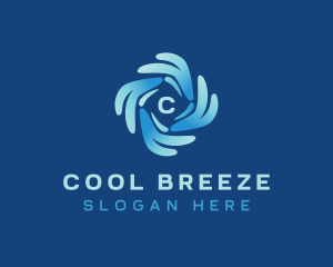 Cooling Air Conditioning logo design