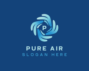 Cooling Air Conditioning logo design